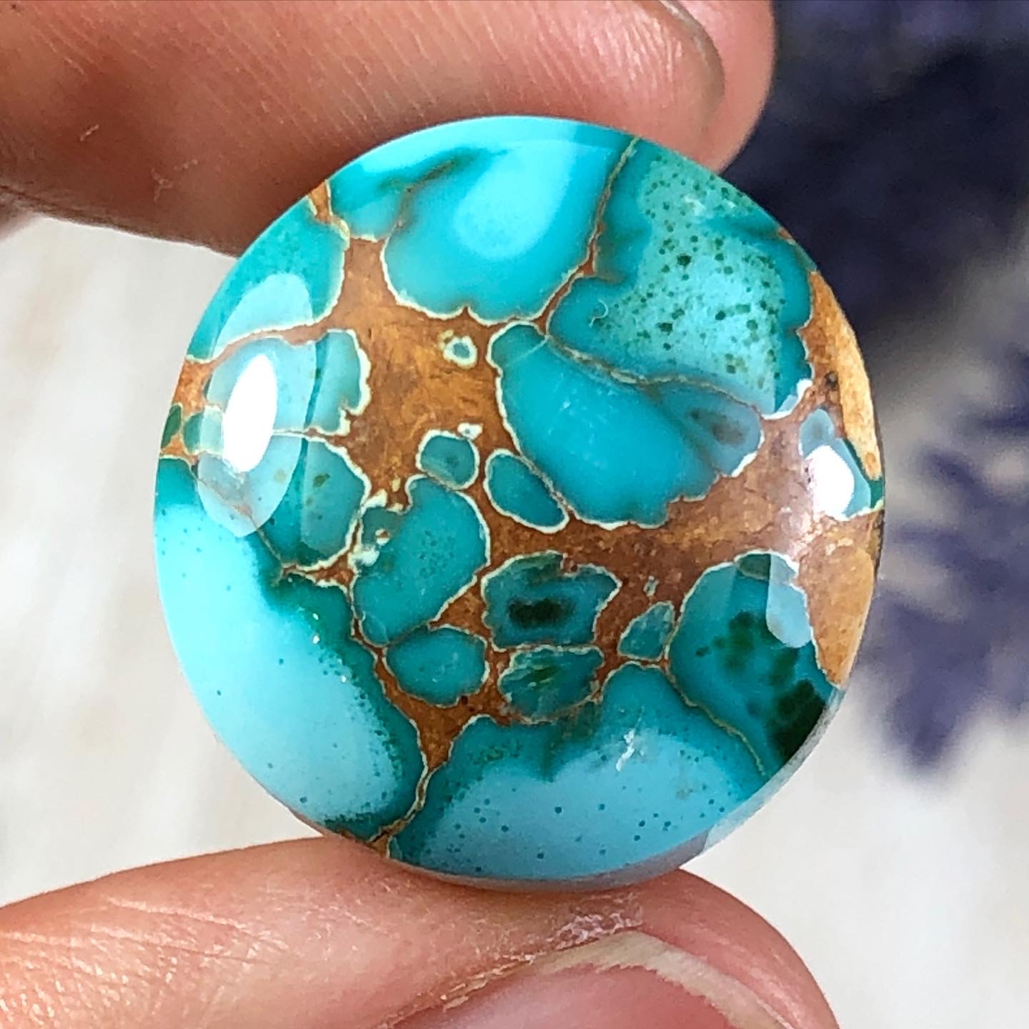 Top Gem Grade Royston Turquoise from Nevada, USA